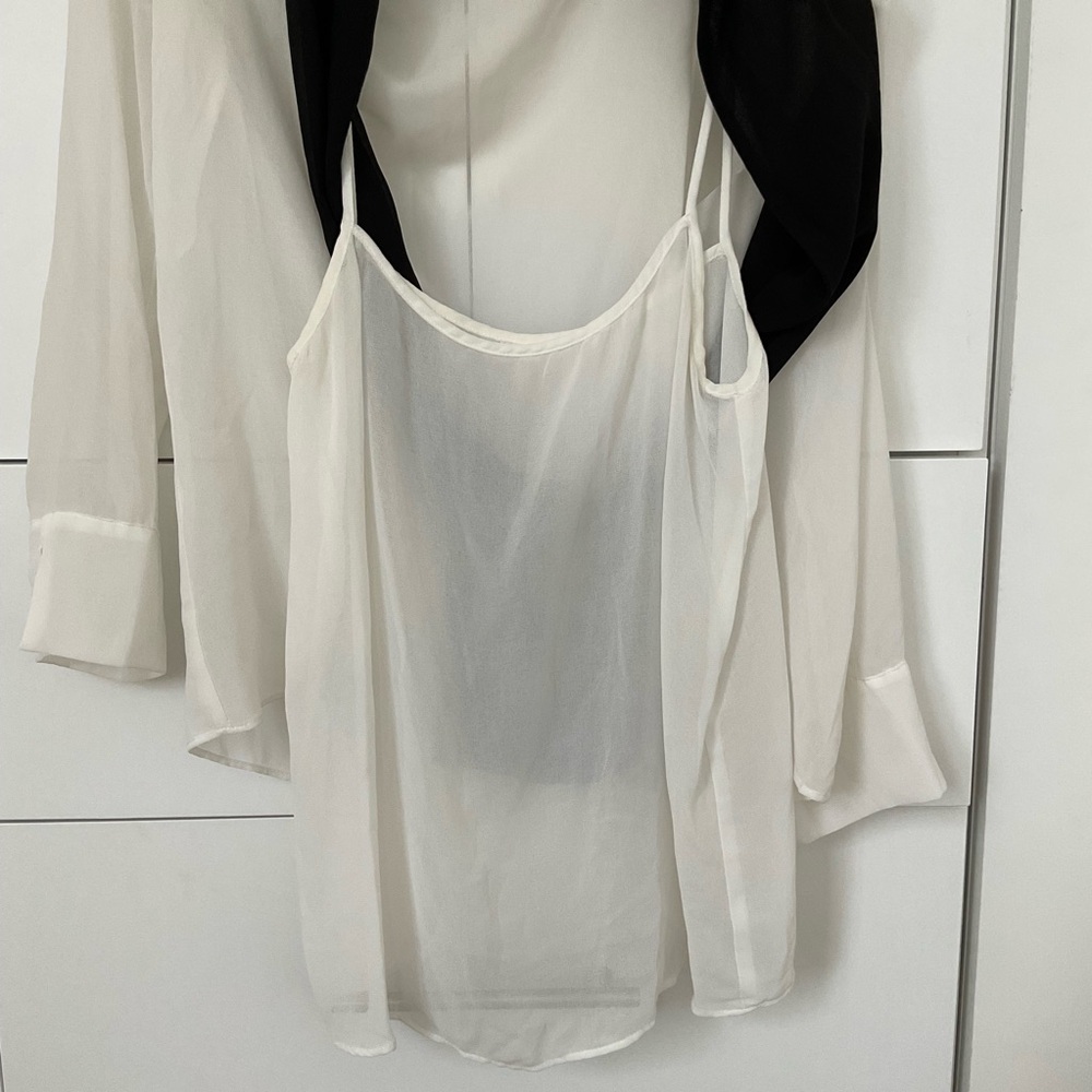 Zara Basic Sheer Blouse - image 4